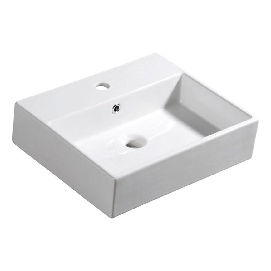 Isvea - Lavabo para encimera PURITY 50x42 cm cerámica/blanco