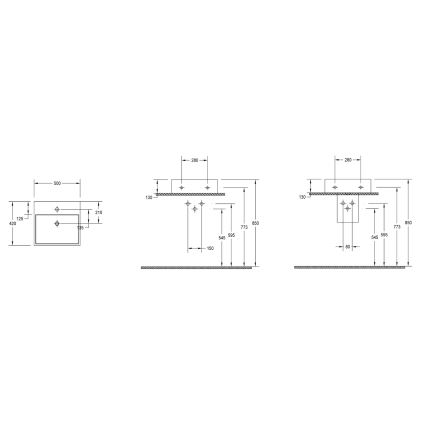 Isvea - Lavabo para encimera PURITY 50x42 cm cerámica/blanco