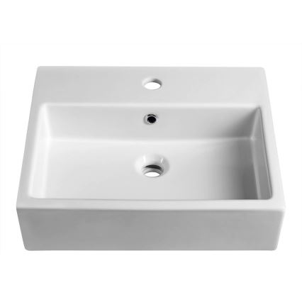 Isvea - Lavabo semiempotrado PURITY 50x42 cm cerámica/blanco