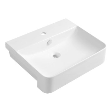 Isvea - Lavabo semiempotrado SOTT AQUA 59x49 cm cerámica/blanco