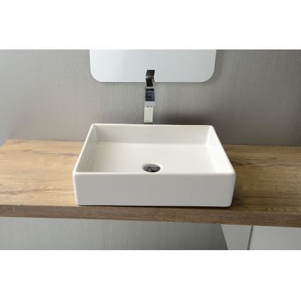 Isvea - Lavabo sobre encimera PURITY 50x42 cm cerámica/blanco