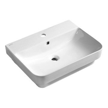 Isvea - Lavabo sobre encimera SOTT AQUA 57x44 cm cerámica/blanco