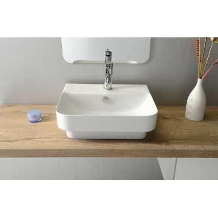 Isvea - Lavabo sobre encimera SOTT AQUA 57x44 cm cerámica/blanco