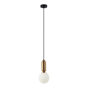 ITALUX - Lámpara colgante ALDEVA 1xE27/40W/230V diá. 15 cm bronce