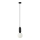 ITALUX - Lámpara colgante ALDEVA 1xE27/40W/230V diá. 15 cm negro