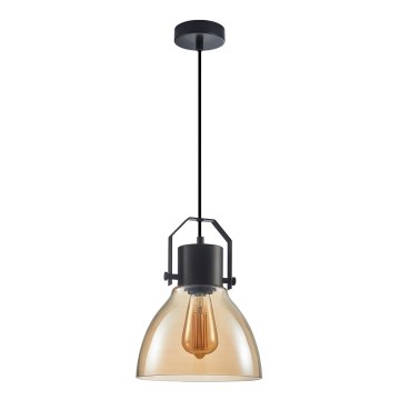 ITALUX - Lámpara colgante DARLENA 1xE27/40W/230V negro/marrón