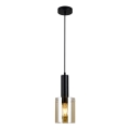 ITALUX - Lámpara colgante SARDO 1xE27/40W/230V negro/dorado