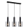ITALUX - Lámpara colgante SARDO 3xE27/40W/230V negro