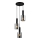 ITALUX - Lámpara colgante SARDO 3xE7/40W/230V negro