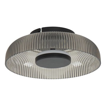 ITALUX - Lámpara de techo LED PASSO LED/8W/230V 3000K Ø 25 cm negro ahumado