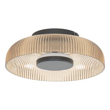ITALUX - Plafón LED PASSO LED/8W/230V 3000K Ø 25 cm beige ahumado