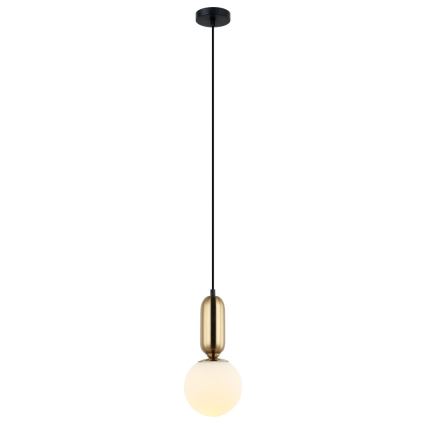 ITALUX - Lámpara colgante ALDEVA 1xE27/40W/230V diá. 15 cm bronce