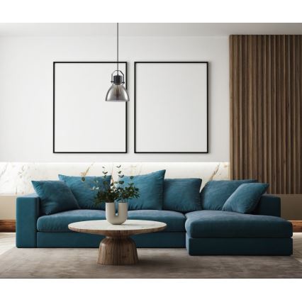 ITALUX - Lámpara colgante DARLENA 1xE27/40W/230V negro