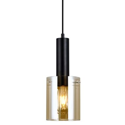 ITALUX - Lámpara colgante SARDO 1xE27/40W/230V negro/dorado
