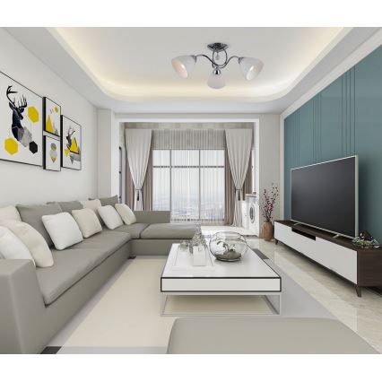 ITALUX - Lámpara de techo LUGANO 5xE27/40W/230V