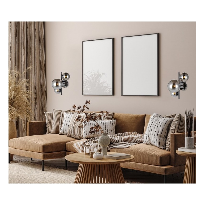 ITALUX - Aplique CANELLO 3xG9/5W/230V negro