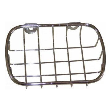 Jabonera de pared de alambre 9x14 cm cromo brillante