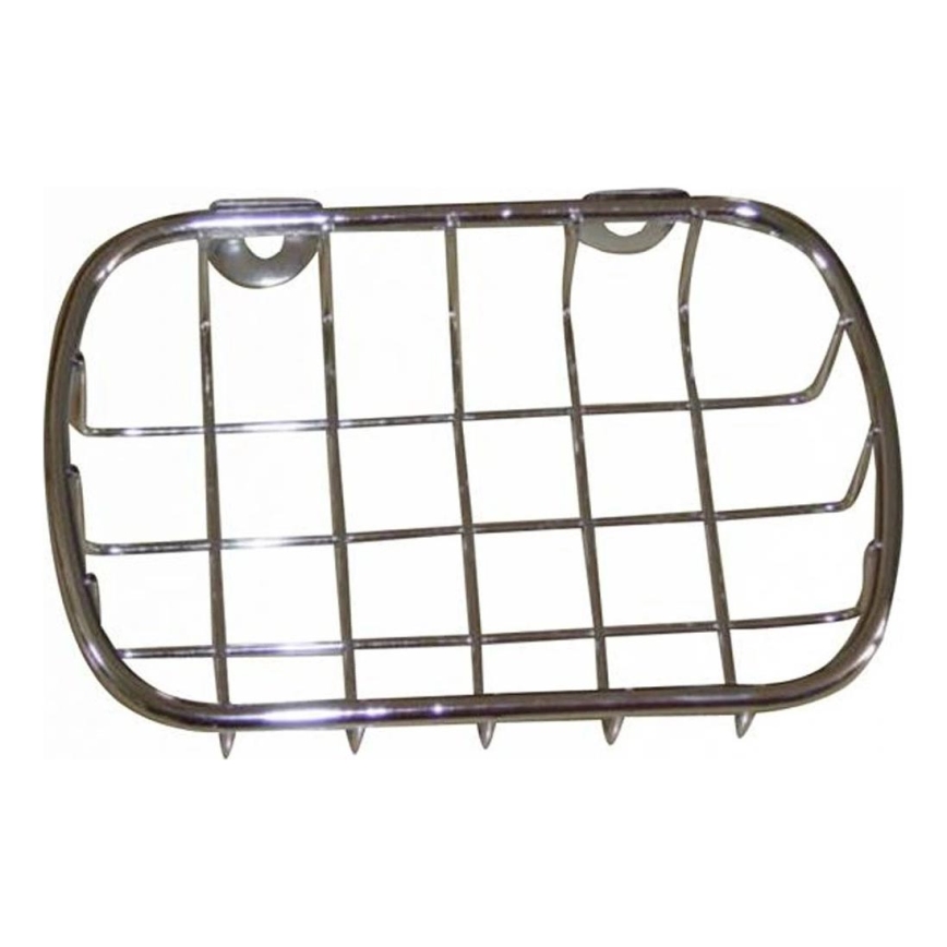 Jabonera de pared de alambre 9x14 cm cromo brillante