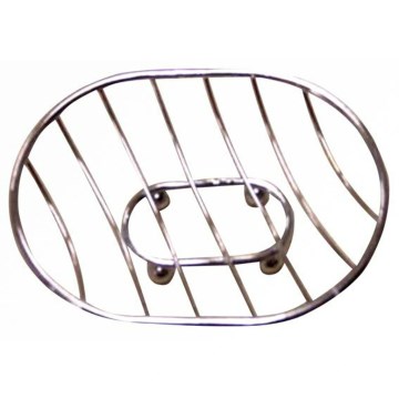 Jabonera de rejilla 11x13,3 cm cromo brillante