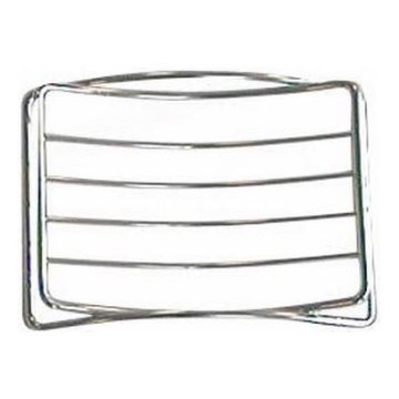 Jabonera de rejilla 9x11,9 cm cromo brillante