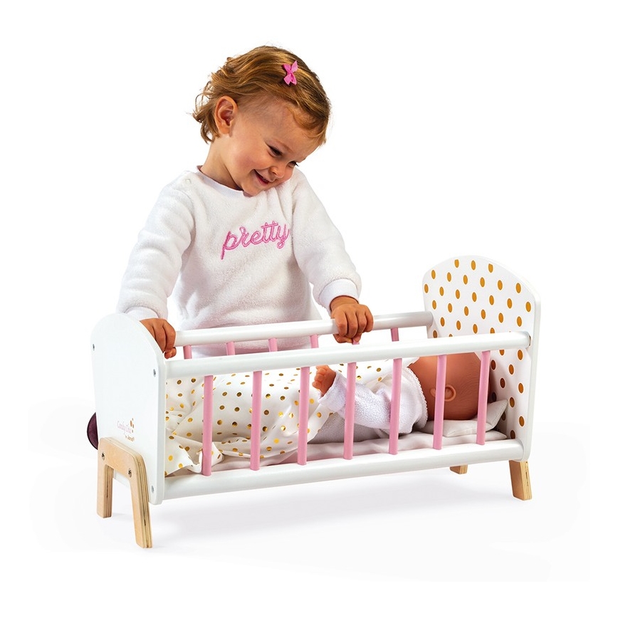 Janod - Cama para muñecas CANDY CHIC