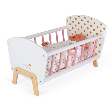 Janod - Cama para muñecas CANDY CHIC