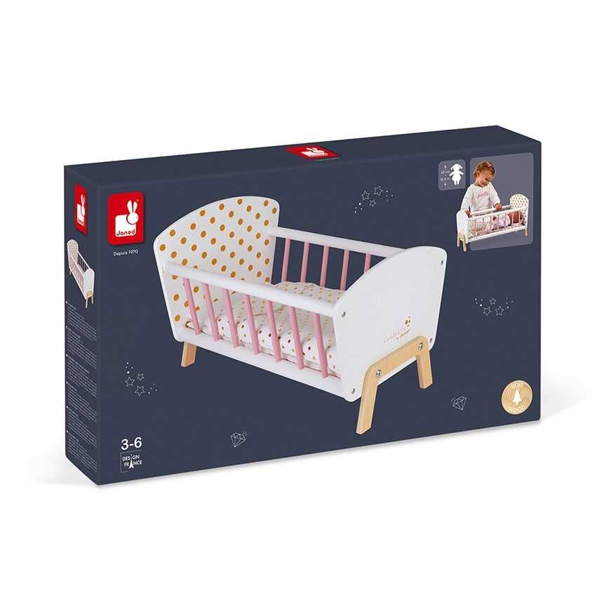 Janod - Cama para muñecas CANDY CHIC