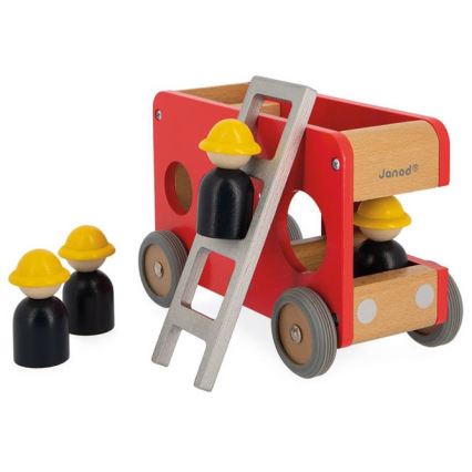 Janod - Camión de bomberos de madera BOLID