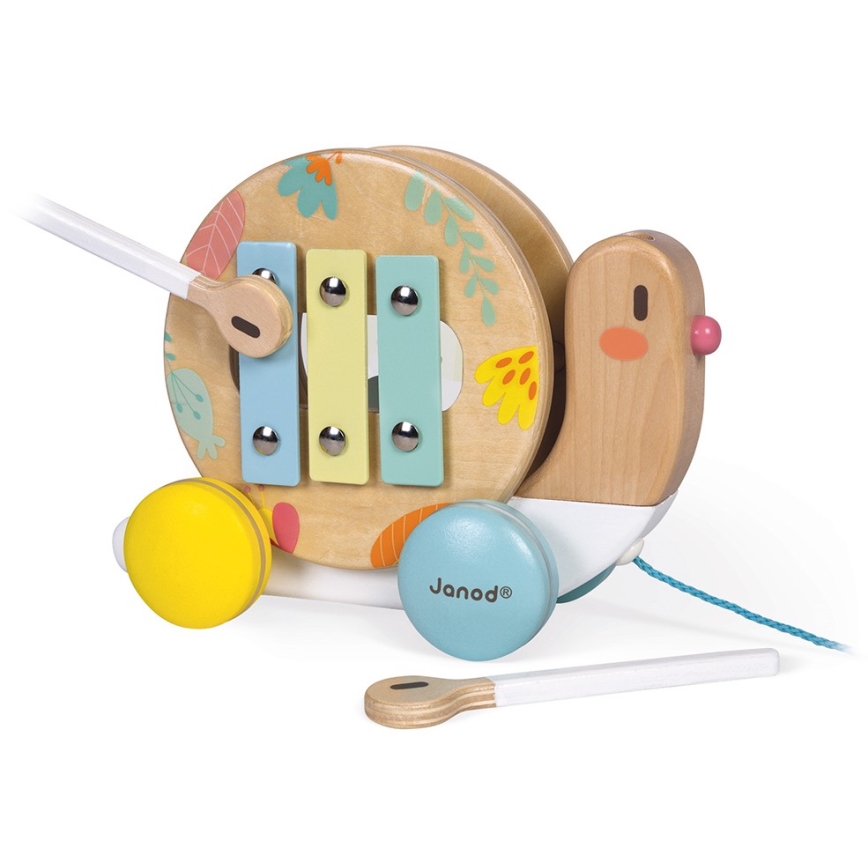 Janod - Caracol de madera con xilófono PURE
