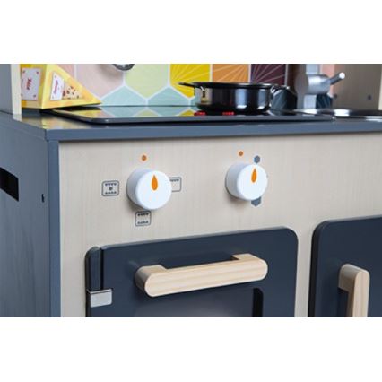 Janod - Cocina de madera con tablero LED MOZAIC 2xLR6