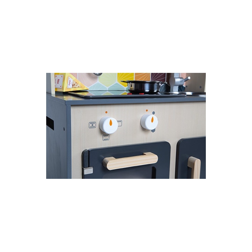 Janod - Cocina de madera con tablero LED MOZAIC 2xLR6