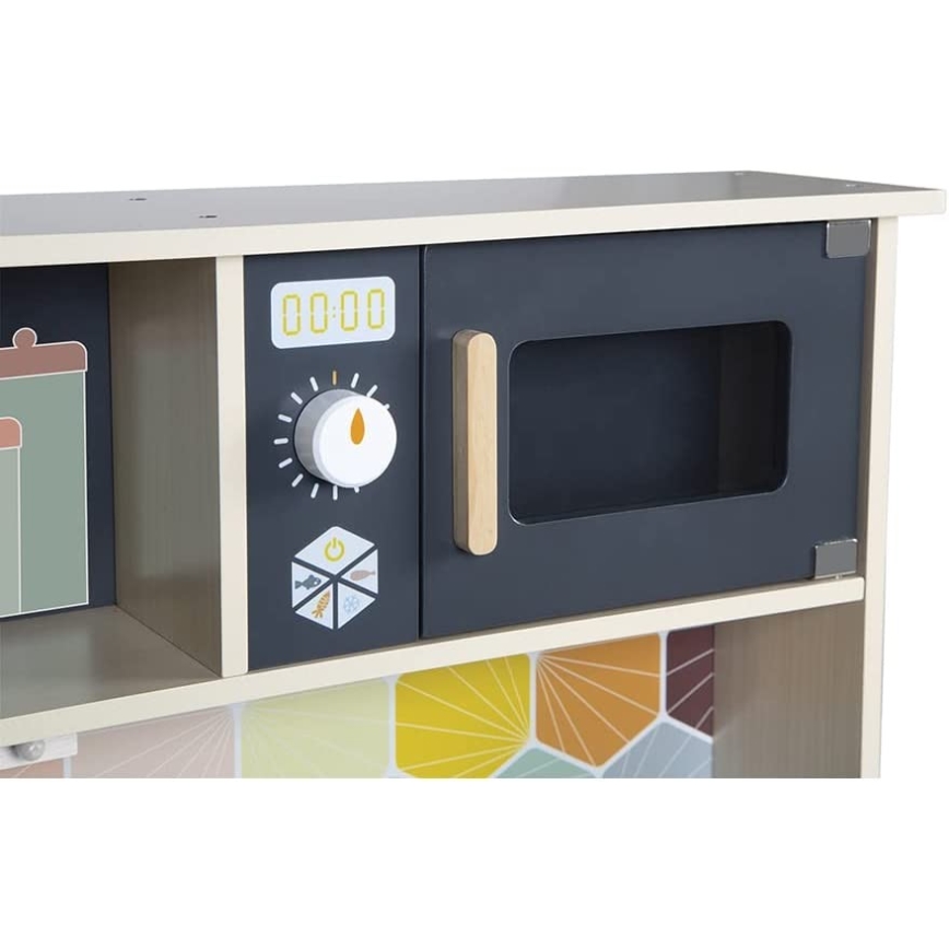 Janod - Cocina de madera con tablero LED MOZAIC 2xLR6
