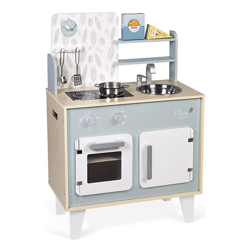 Janod - Cocina de madera PLUME azul