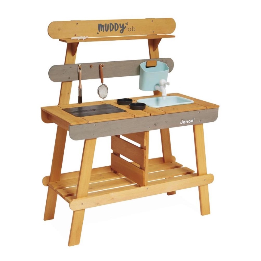 Janod - Cocinita de madera para exterior MUDDY LAB