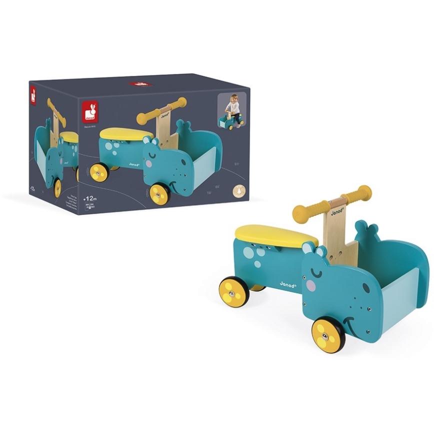 Janod - Hipopótamo hinchable para niños