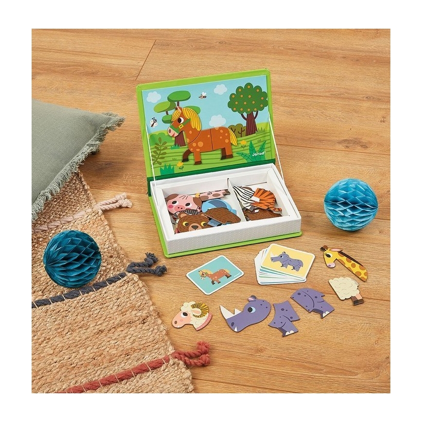 Janod - Juego magnético interactivo MAGNETIBOOK animales