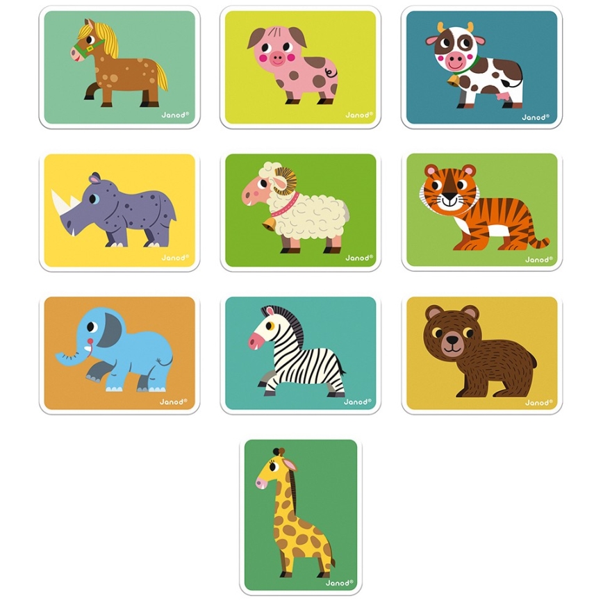 Janod - Juego magnético interactivo MAGNETIBOOK animales