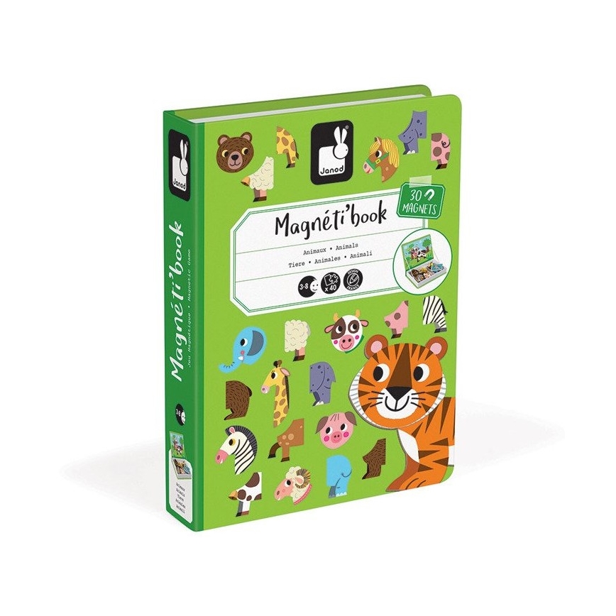 Janod - Juego magnético interactivo MAGNETIBOOK animales