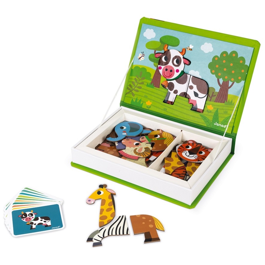 Janod - Juego magnético interactivo MAGNETIBOOK animales