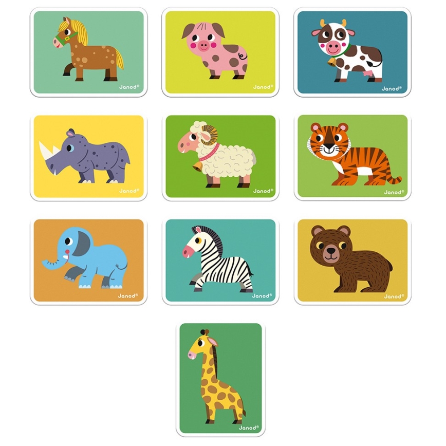 Janod - Juego magnético interactivo MAGNETIBOOK animales