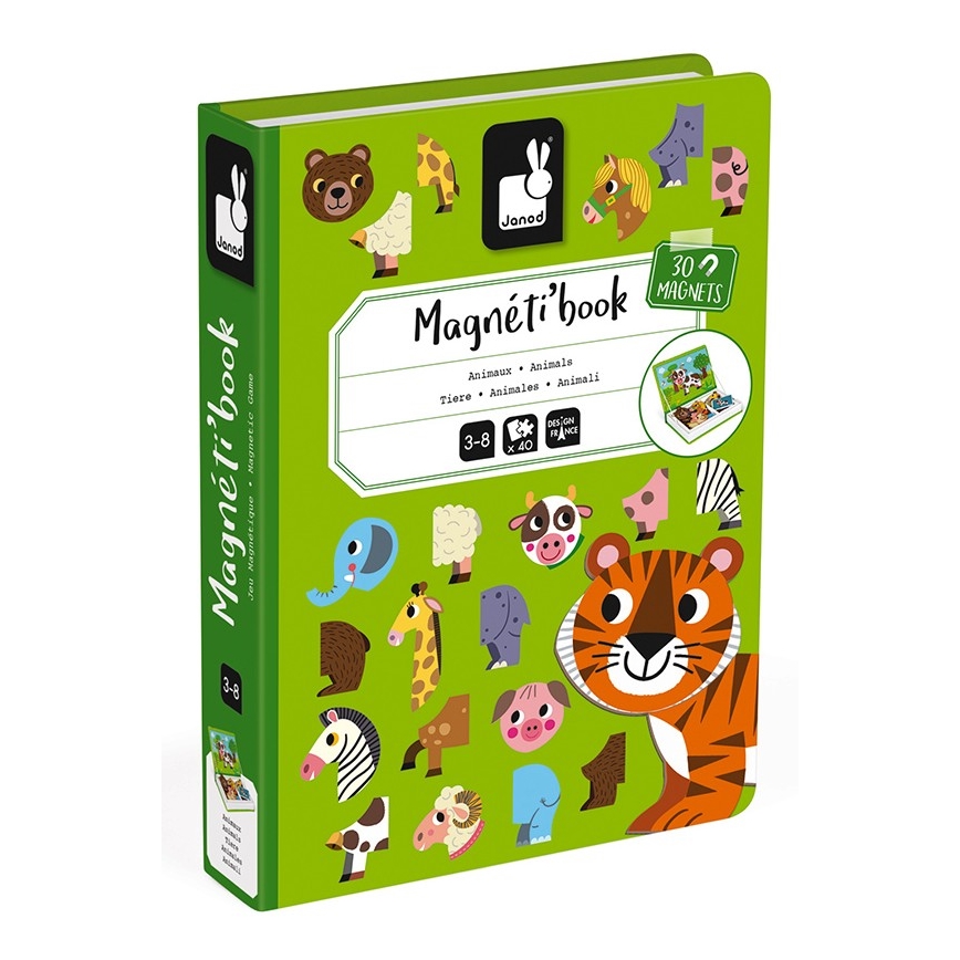 Janod - Juego magnético interactivo MAGNETIBOOK animales