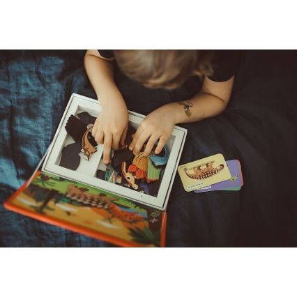 Janod - Juego magnético interactivo MAGNETIBOOK dinosaurios