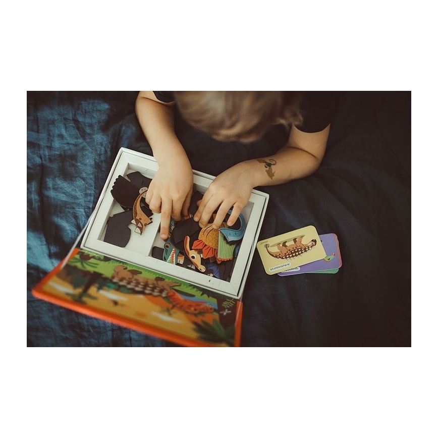 Janod - Juego magnético interactivo MAGNETIBOOK dinosaurios