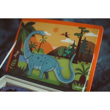 Janod - Juego magnético interactivo MAGNETIBOOK dinosaurios
