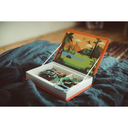 Janod - Juego magnético interactivo MAGNETIBOOK dinosaurios