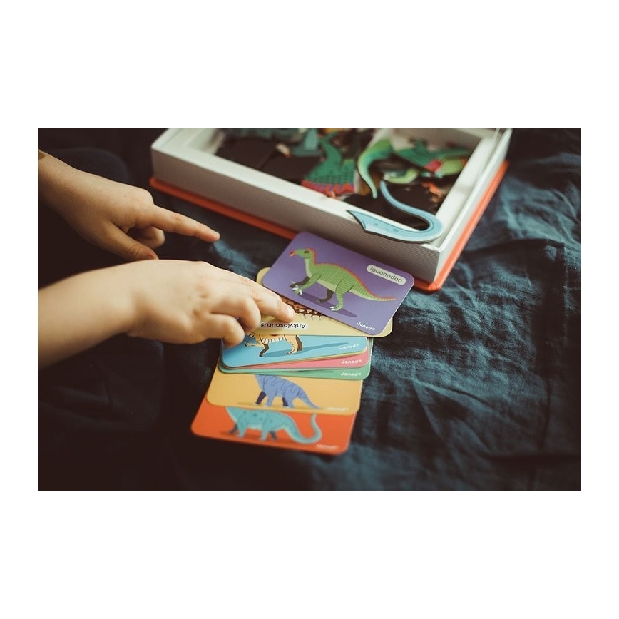 Janod - Juego magnético interactivo MAGNETIBOOK dinosaurios