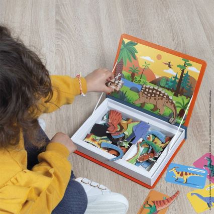 Janod - Juego magnético interactivo MAGNETIBOOK dinosaurios