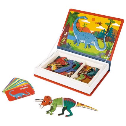 Janod - Juego magnético interactivo MAGNETIBOOK dinosaurios