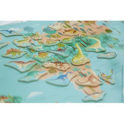 Janod - Mapa magnético dinosaurios