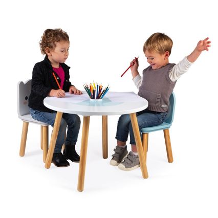 Janod - Mesa de madera con sillas